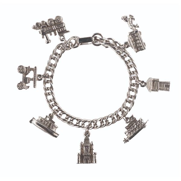 A Disneyland Attractions Charm Bracelet.