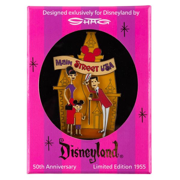 A Disneyland Main Street U.S.A. 50th Anniversary Pin.