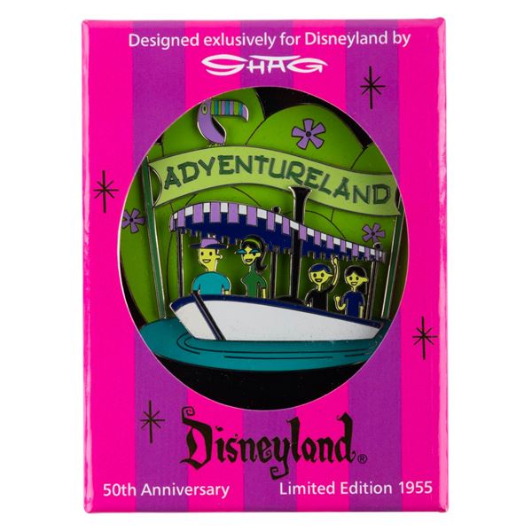 A Disneyland Adventureland 50th Anniversary Pin.
