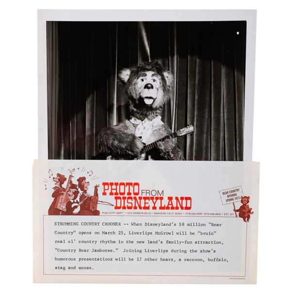 A Country Bear Jamboree Publicity Photo.