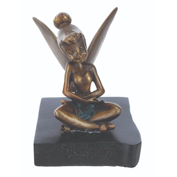 A Disneyland Souvenir Bronze Tinker Bell.