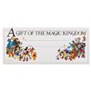Image 1 : A"Gift of the Magic Kingdom" Certificate.