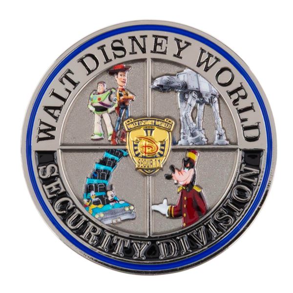 A Disney Hollywood Studios Security Challenge Coin.