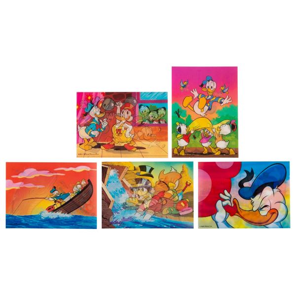 Tokyo Disneyland Donald Duck Lenticular Postcards.