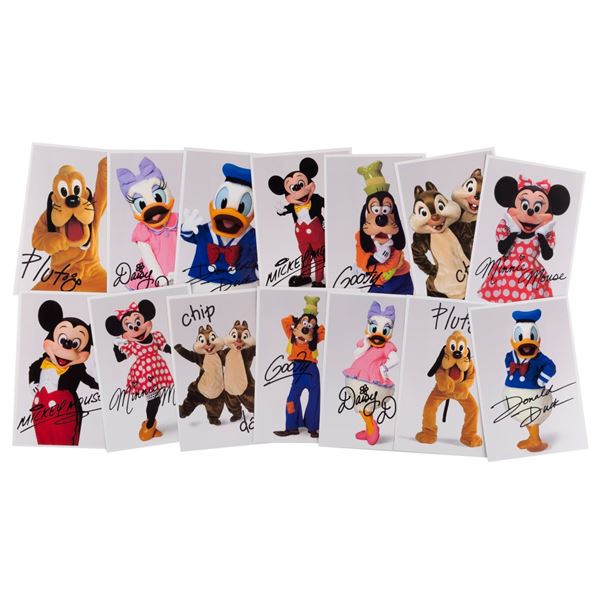 A Set of Tokyo Disneyland Walk-Around Character Postcards.