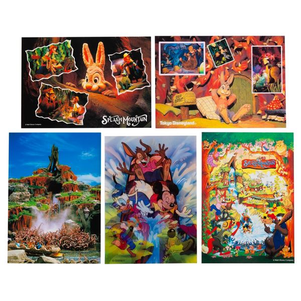 A Collection of Tokyo Disneyland Splash Mountain Postcards.