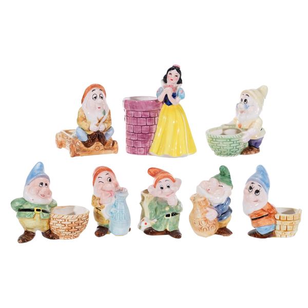 A "Snow White and the Seven Dwarfs" Ceramic Set.