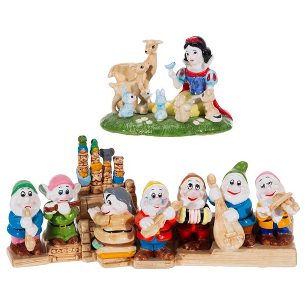 A Set of"Snow White" Mickey Mouse Revue Figurines.