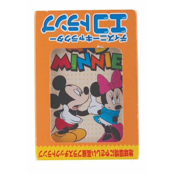A Japanese Mickey and Minnie Playing Card Set.