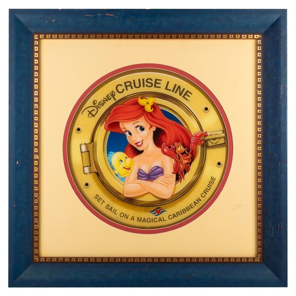 A Disney Cruise Line Ariel Porthole Ad.