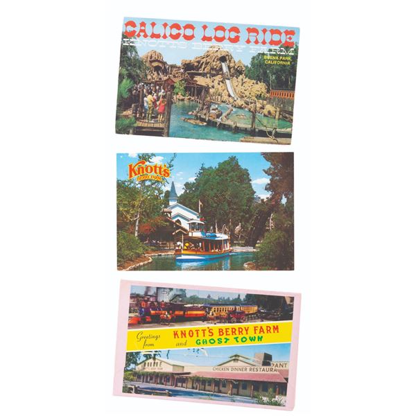 Three Knott's Berry Farm Postcards.