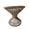 Image 3 : Wicker and Glass Round Side Table