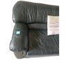 Image 2 : Dark Green Leather Loveseat