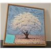 Image 1 : Framed Canvas Painting of Tree