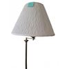 Image 2 : Brass Floor Lamp With Fabric Shade