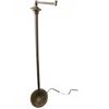 Image 3 : Brass Floor Lamp With Fabric Shade