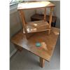 Image 1 : Wooden Side Table and Coffee Table Set