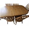 Image 2 : Oak Dining Table With Six Chairs