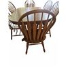 Image 5 : Oak Dining Table With Six Chairs