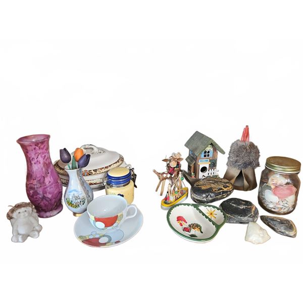 Decorative Shelf Items Lot