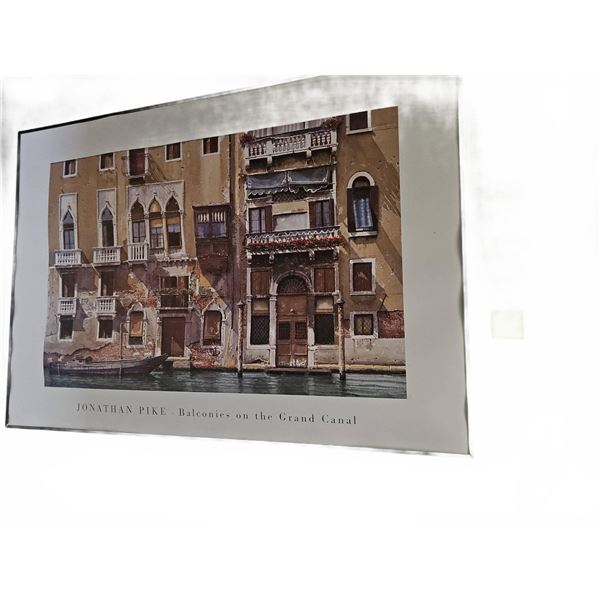 Jonathan Pike Poster Balconies on Grand Canal