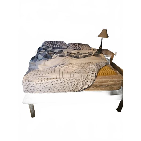 Queen Bed Frame With Mattress Set