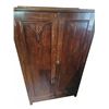 Image 2 : Wooden Two-Door Wardrobe With Shelves