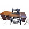Image 1 : Singer Treadle Sewing Machine with Cabinet
