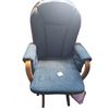 Image 2 : Upholstered Wooden Glider Chair