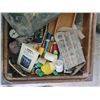 Image 1 : Wood Sewing Table With Supplies