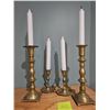 Image 2 : Four Brass Candlesticks