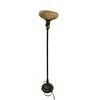 Image 1 : Metal Floor Lamp with Glass Shade