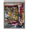 Image 1 : Oil on Board Abstract Painting 18x21