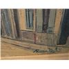 Image 2 : Framed Painting, 33x27, Street with Church