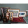 Image 1 : Framed Artwork and Empty Frames