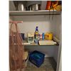 Image 1 : Household Cleaning Lot with Supplies and Pots