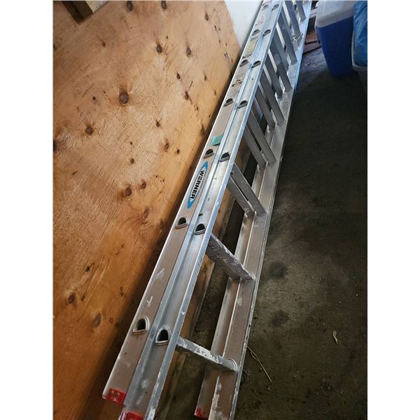 Werner Aluminum Extension and Step Ladder