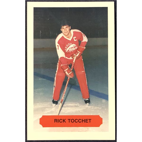 1981-82 SOO GREYHOUNDS RICK TOCCHET POLICE CARD