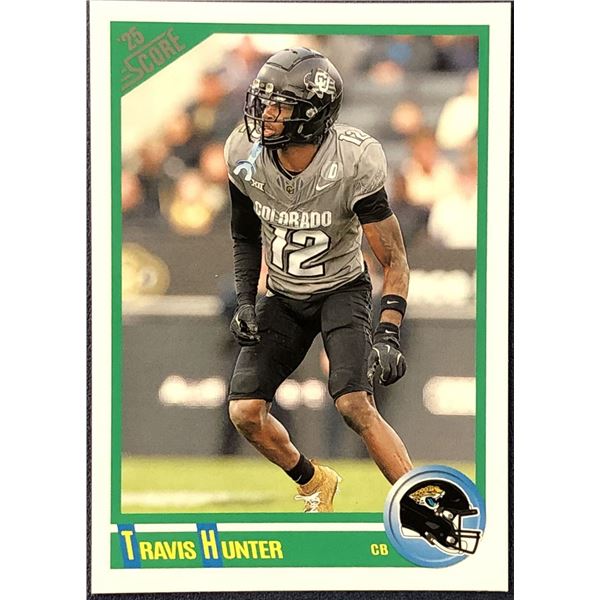 2025 PANINI SCORE ANNIVERSARY TRAVIS HUNTER ROOKIE CARD