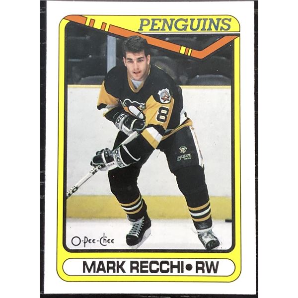 1990-91 O-PEE-CHEE MARK RECCHI (HOF) ROOKIE CARD