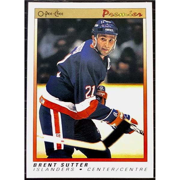 1990-91 O-PEE-CHEE PREMIER NHL BRENT SUTTER