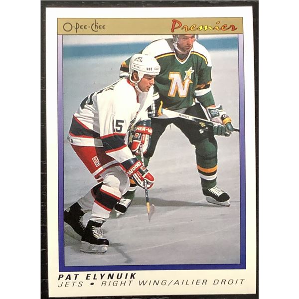 1990-91 O-PEE-CHEE PREMIER NHL PAT ELYNUIK