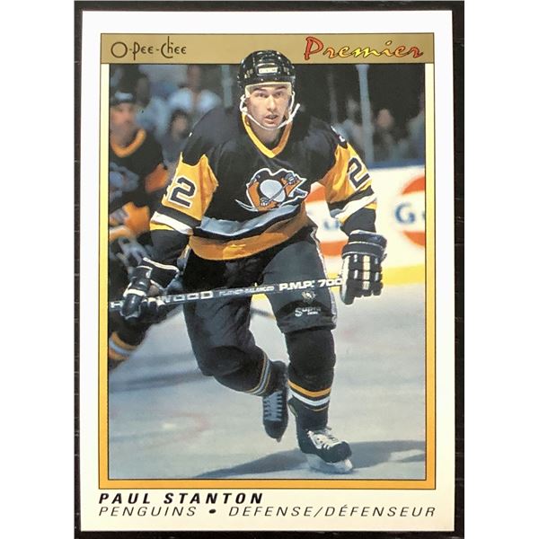 1990-91 O-PEE-CHEE PREMIER NHL PAUL STANTON ROOKIE CARD