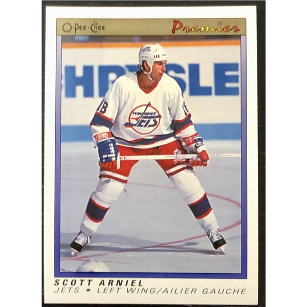 1990-91 O-PEE-CHEE PREMIER NHL SCOTT ARNIEL
