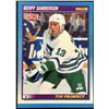 Image 1 : 1991-92 SCORE GEOFF SANDERSON ROOKIE CARD