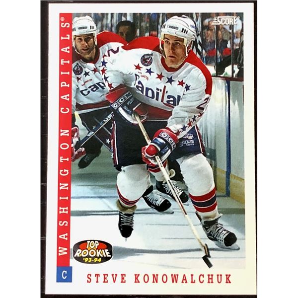 1993-94 SCORE STEVE KONOWALCHUK ROOKIE CARD