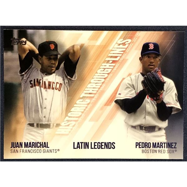 2019 TOPPS PEDRO MARTINEZ / JUAN MARICHAL (HOF)