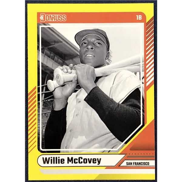 2024 DONRUSS YELLOW SPLASH WILLIE McCOVEY (HOF)