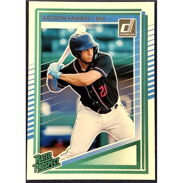 2025 DONRUSS BASEBALL AGUSTIN RAMIREZ ROOKIE CARD