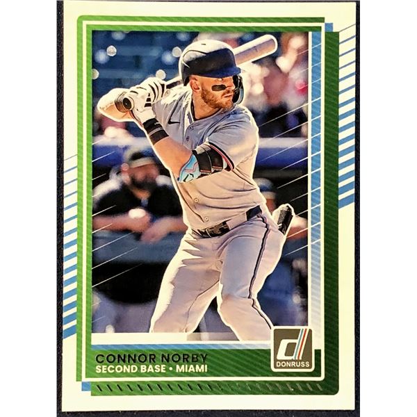 2025 DONRUSS BASEBALL CONNOR NORBY ROOKIE CARD